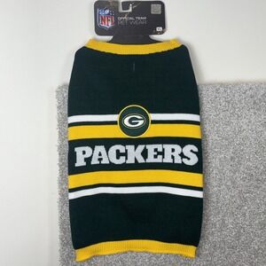 Pets First NFL Dog Sweater Warm & Cozy Knit Pet Sweater NFL Green Bay Packers